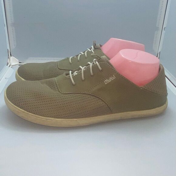 Olukai Nohea Moku Men’s Size 10 Olive Green Mesh Casual Slip-On Sneakers Shoes - Picture 4 of 9